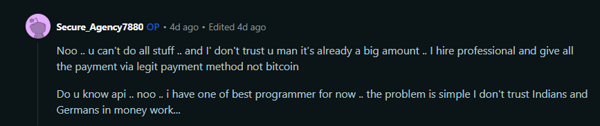 Dishonorable Comment